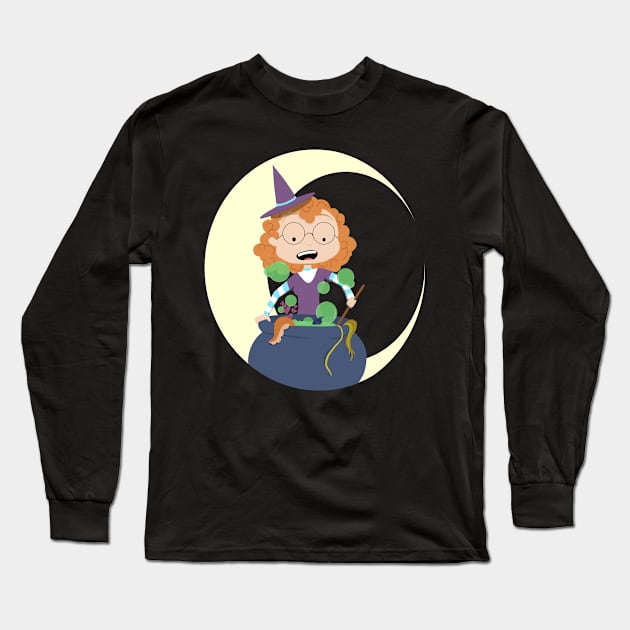 Happy Witch Long Sleeve T-Shirt by Night Shade